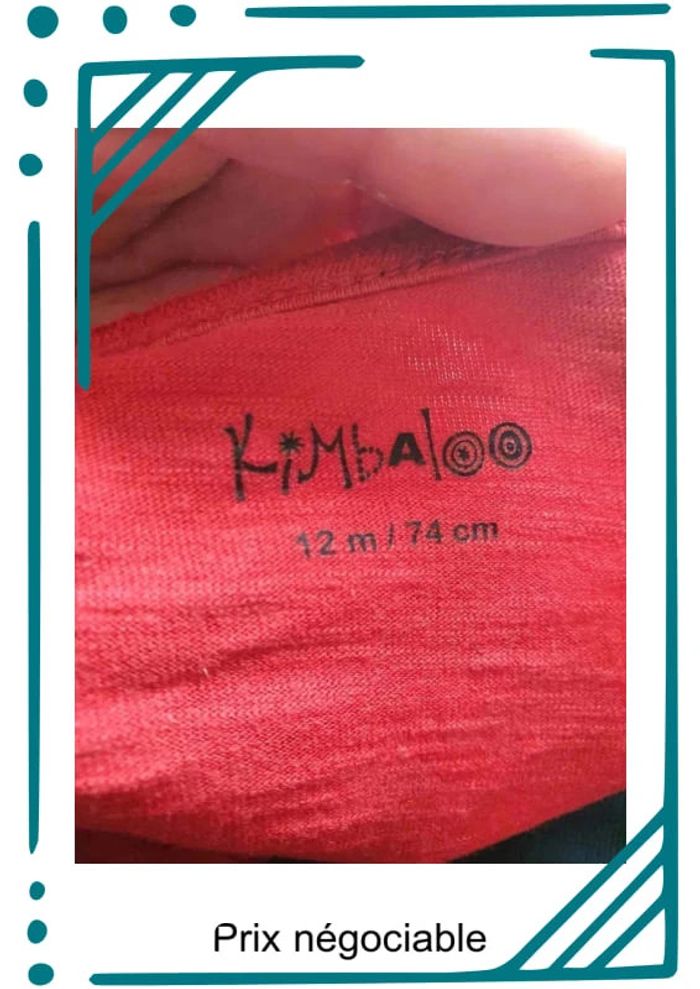 🌈 T-shirt rouge garçon "Kimbaloo" 12mois 🌈 - photo numéro 4