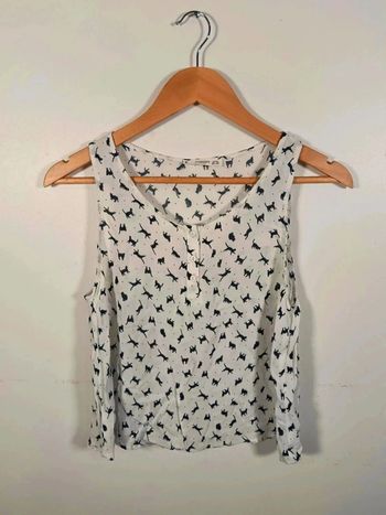 C5 top blanc imprimé Mango XS