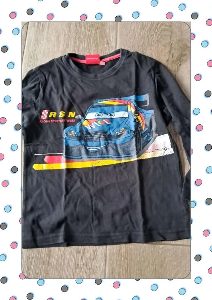 Tshirt cars manche longue 4 ans