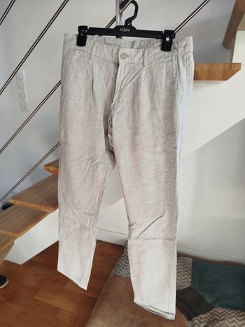 Pantalon Chino homme taille M gris clair