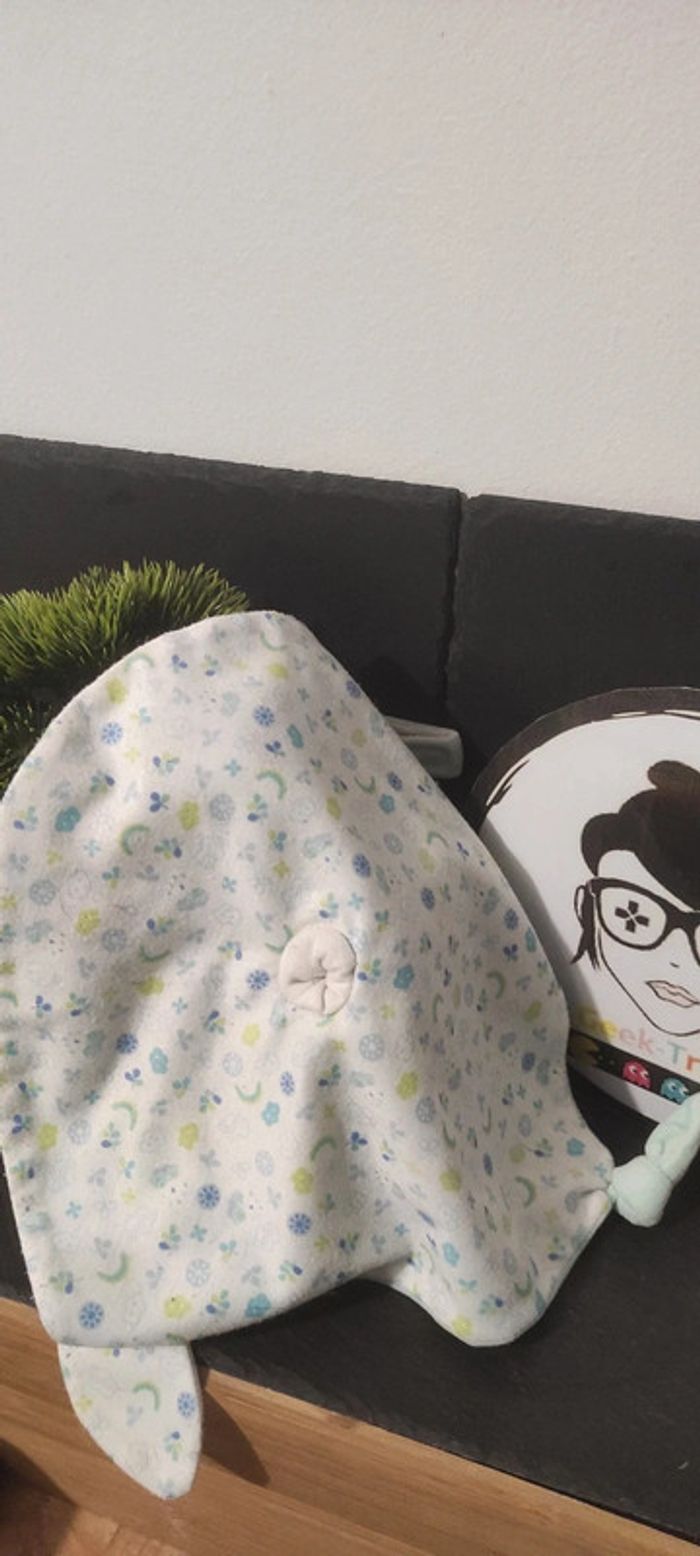 doudou souris gipsy vert menthe arc en ciel gris Blanc Noeud Rainbow Nuage - photo numéro 2