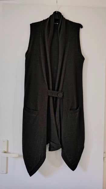 Long gilet avec laine