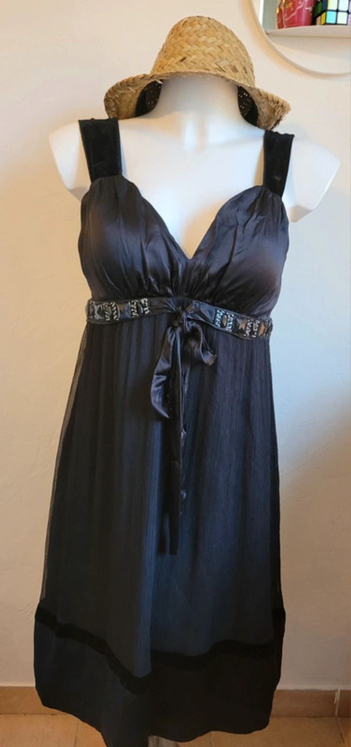 Robe de soirée en soie Derhy