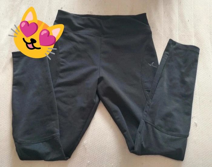 Leggings noir Domyos 10 ans