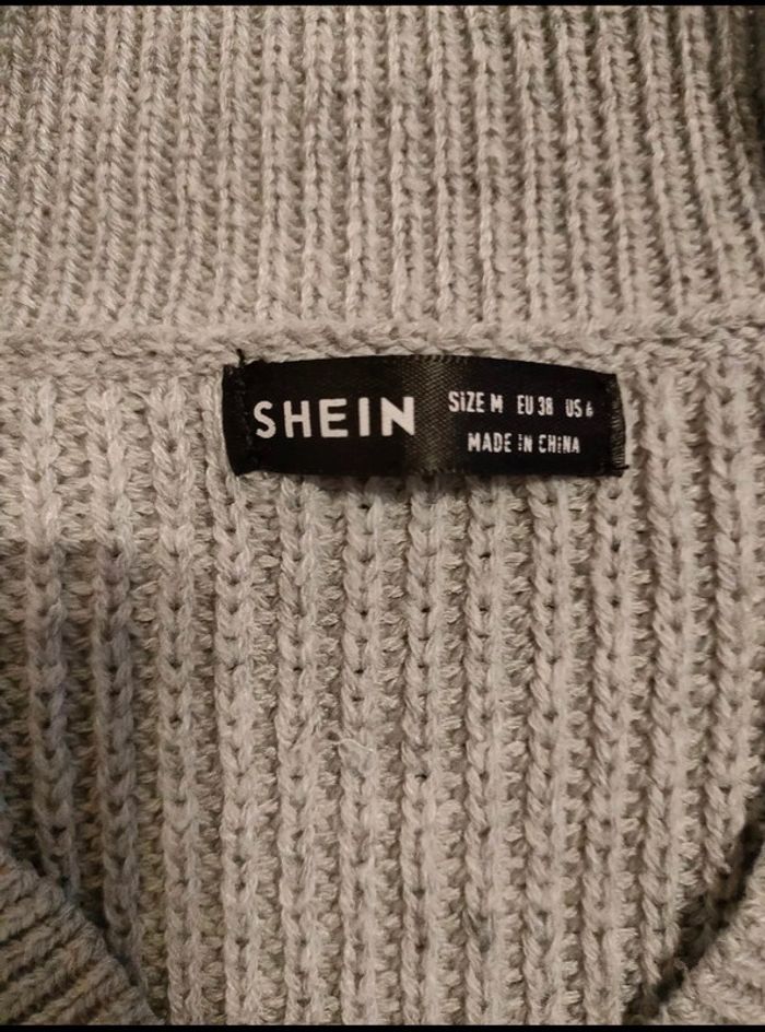 Pull gris femme shein taille 38 - photo numéro 2