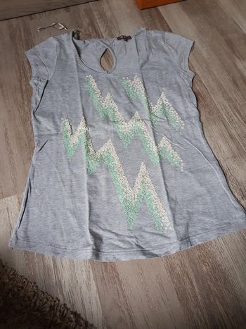 Tee shirt avec sequins