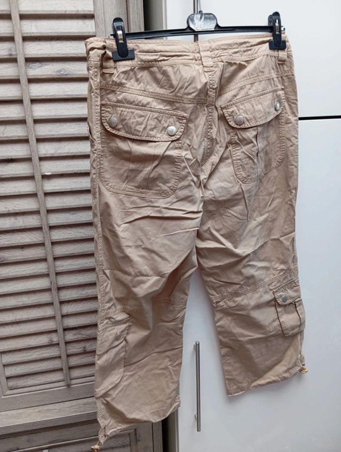 Pantacourt beige taille 46 - photo numéro 5