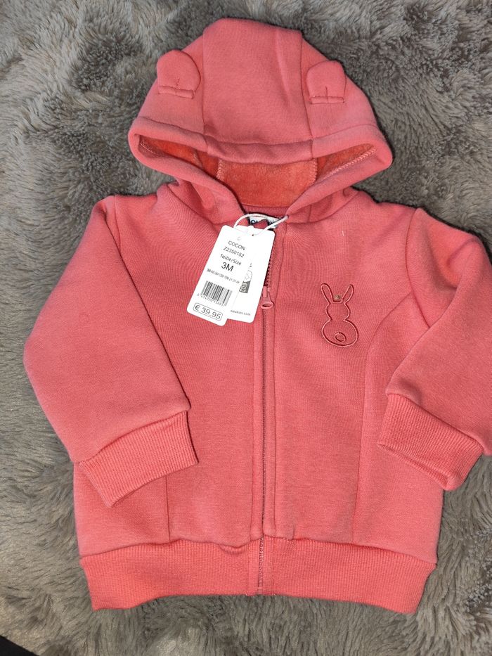 Lot 2 gilets fille neufs 3 mois noukie's - photo numéro 2