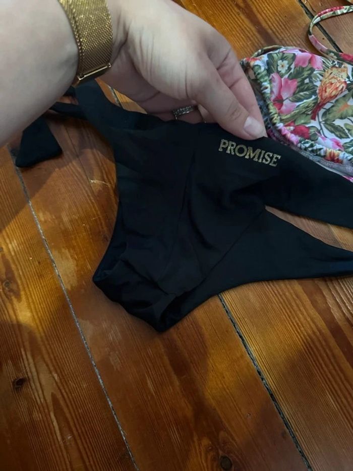 Maillot de bain promise fleuri et noir 90b M - photo numéro 6