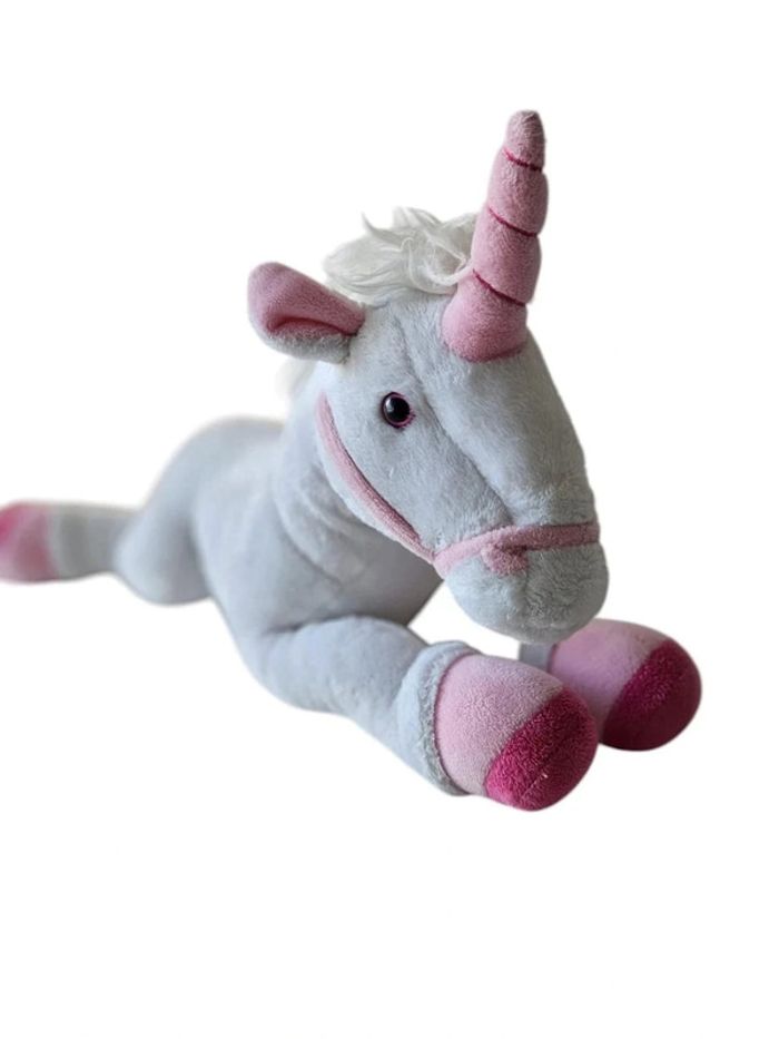 🧸 Peluche Licorne 🧸- Rose et Blanc - photo numéro 2