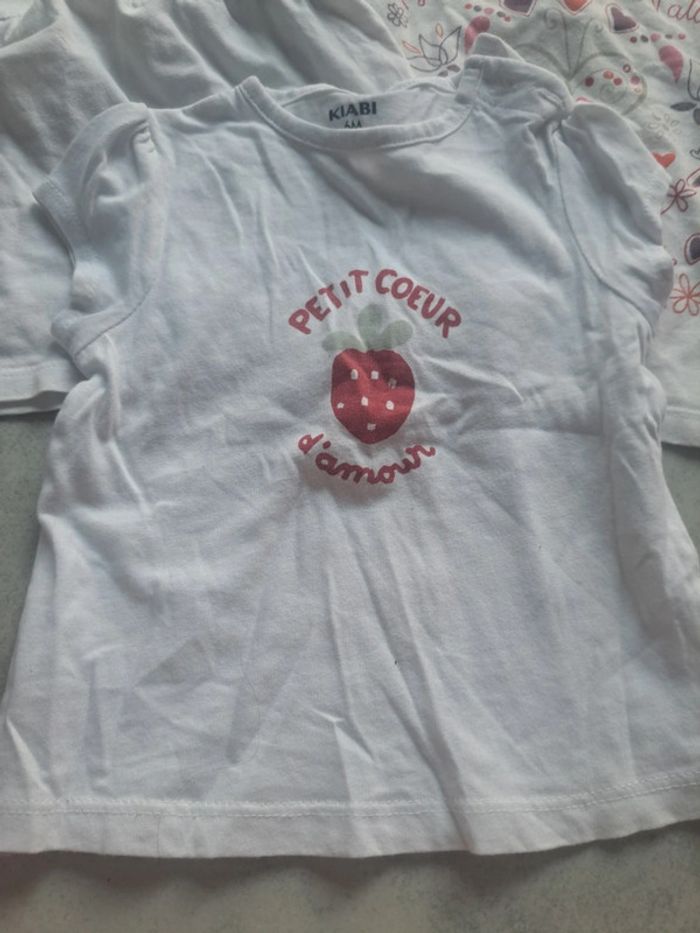 Lot 3 t shirts manche courte 6 mois - photo numéro 2