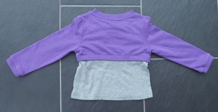 Joli tee-shirt manches longues et boléro intégré fille 3 ans (94 cm) - photo numéro 3