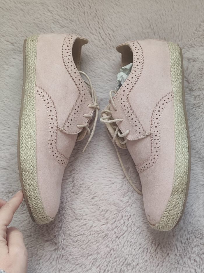 Chaussures rose type derbies taille 41 - photo numéro 4