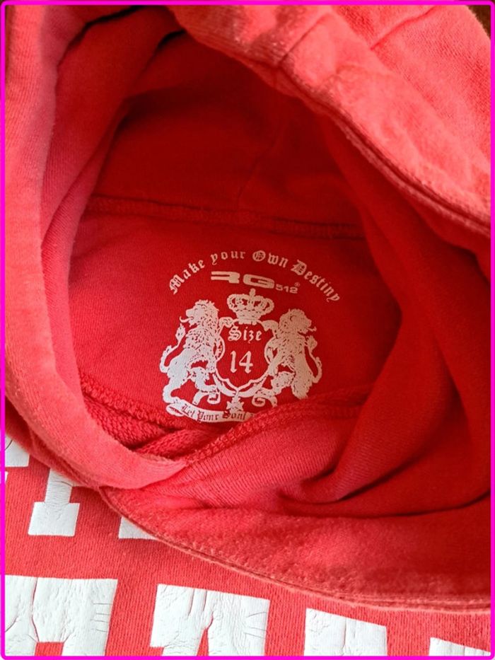 Sweat à capuche RG512 rouge taille 14 (approx S) - photo numéro 7
