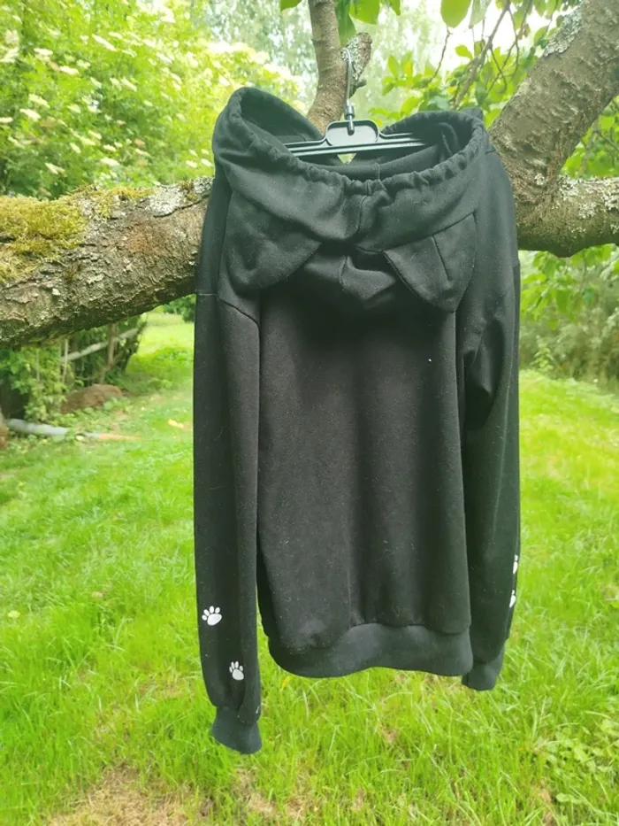 Sweat capuche chat - photo numéro 2