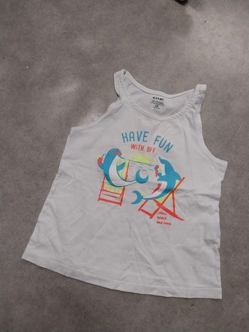 tee shirt débardeur garcon 6 ans