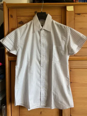 Chemise blanche rayée