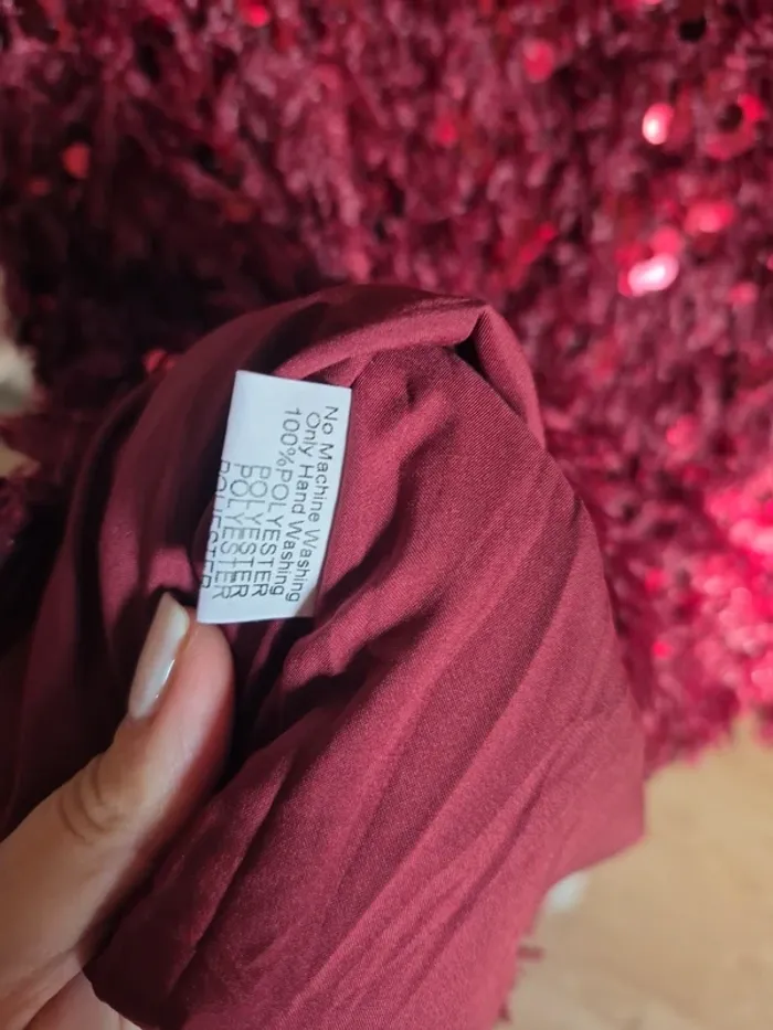 Pull a sequin bordeaux TM - photo numéro 5