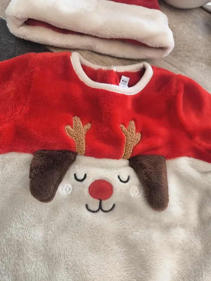 Ensemble de Noël 3 pièces garçon 12 mois sergent major - photo numéro 12