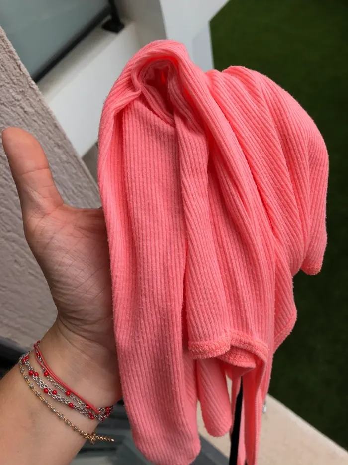 Débardeur rose fluo Zara taille M - photo numéro 5