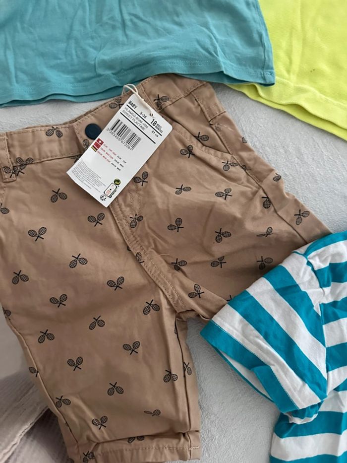 Lot vêtements bébé garçon été t-shirt et short - photo numéro 4