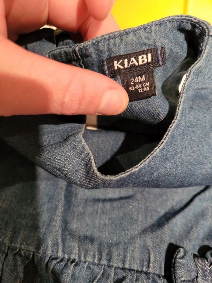 Robe légère en jean fille 24mois - photo numéro 3