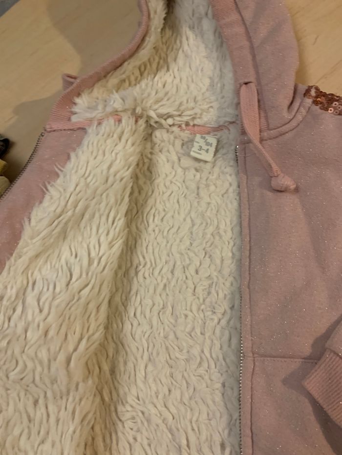 Veste rose pailletées taille 3/4 ans - photo numéro 4