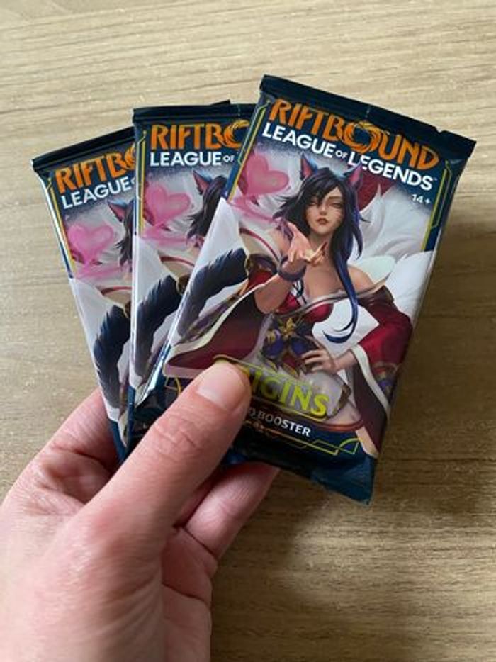 Lot 3 boosters League of Legends Riftbound