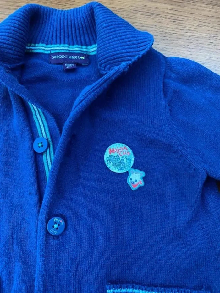 Gilet sergent major bleu dur 12 mois - photo numéro 4