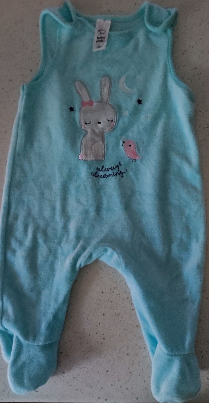 Grenouillère sans manches bébé fille