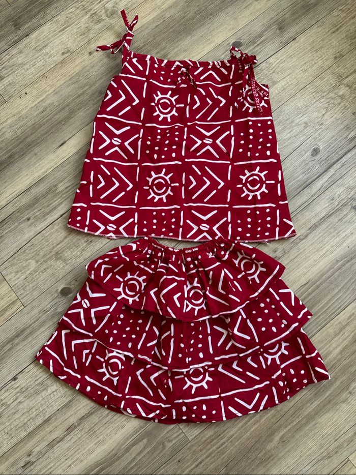 Ensemble jupe et top wax 3 ans