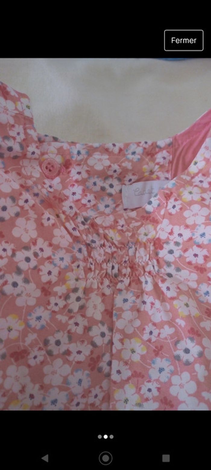 Robe orange fleuri Cadet Rousselle - photo numéro 2