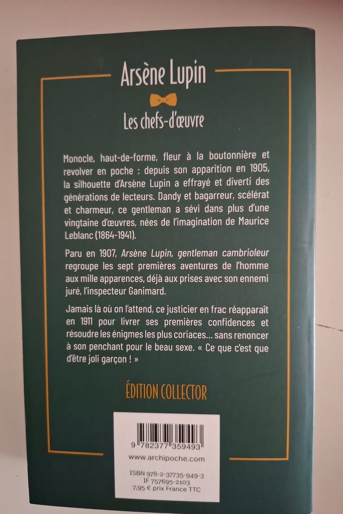 Arsène lupin gentleman cambrioleur - photo numéro 2