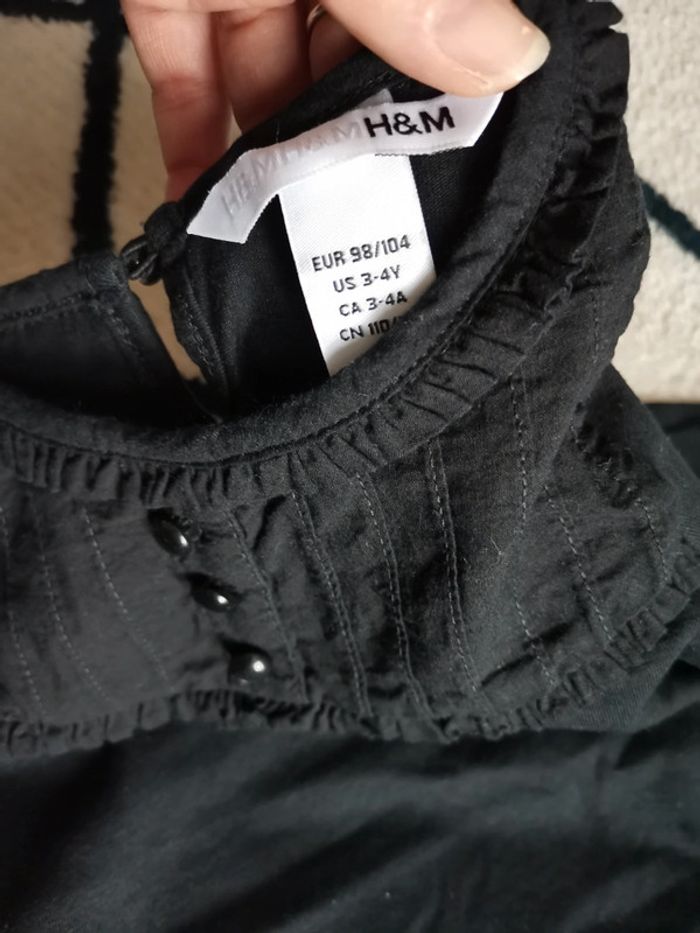 Ensemble pantalon jegging avec blouse manche longue noir - photo numéro 4