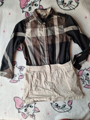 Robe écossaise marron 4 ans