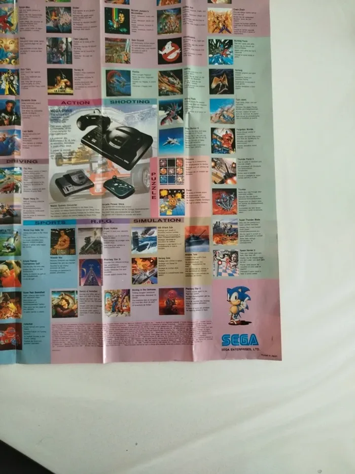 Poster sonic/ jeux Megadrive - photo numéro 6