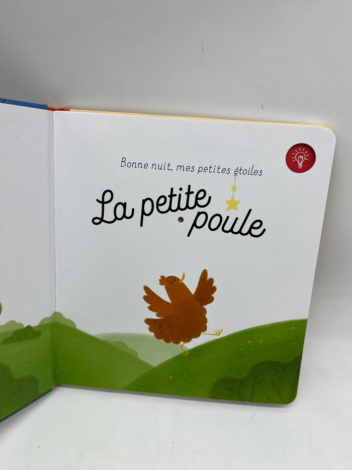 Livre histoire Bonne nuit mes petites étoiles  modèle la petite poule  livre lumineux tam tam edition Neuf - photo numéro 2