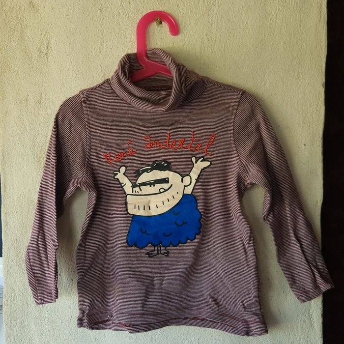 T-shirt ML col rouleau enfant