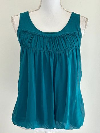 Débardeur bleu-vert Sisley taille 38