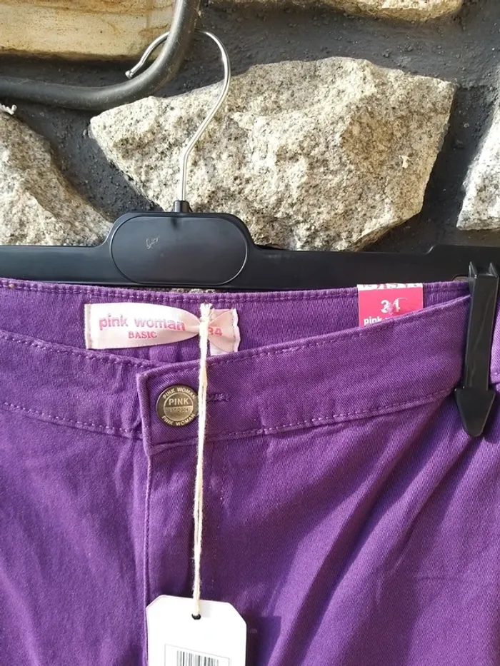 Pantalon femme violet - photo numéro 3