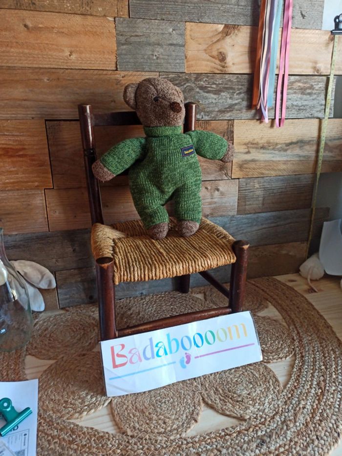 Peluche ours tricotou vintage jemini