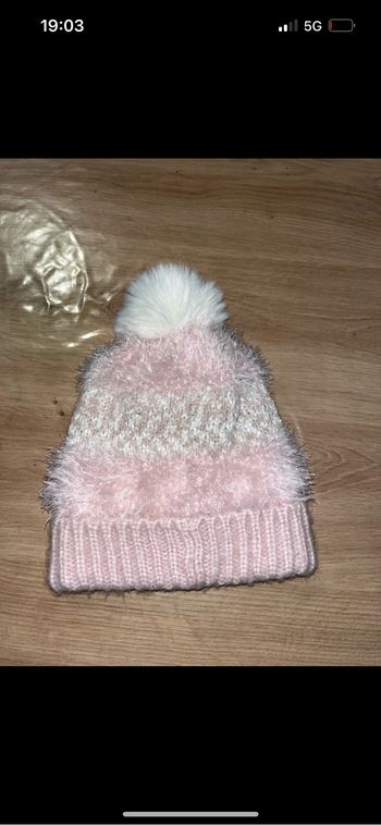 Lots de 2 bonnets rose