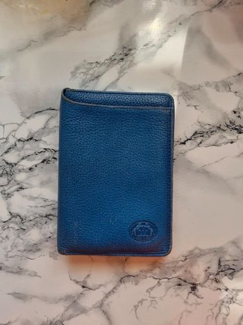 Porte monnaie en cuir vintage