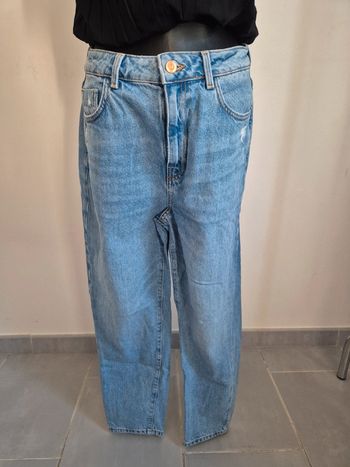 Jean droit 100% coton femme L Zara 🎀