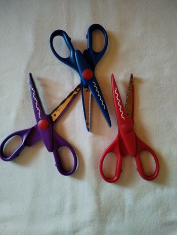 Lot de 3 ciseaux cranteurs Scrapboking 