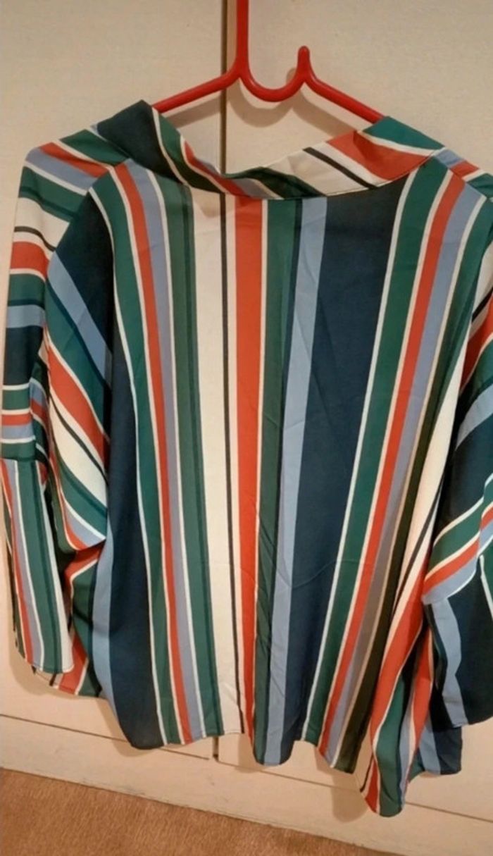 Chemise à rayures colorée taille S - photo numéro 3