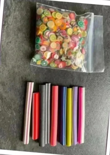Lot canne fimo pour déco résine ou ongle