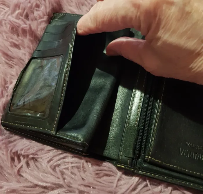 Portefeuille noir cuir vachette - photo numéro 7