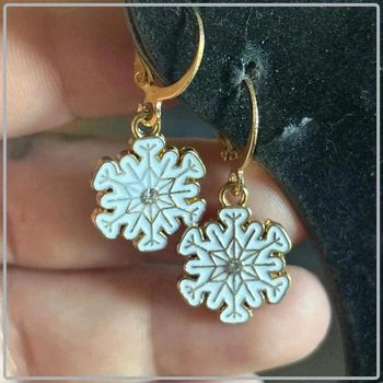 Boucle  d'oreille flocon
