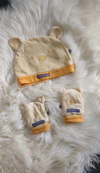 Ensemble bonnet + moufles Winnie
